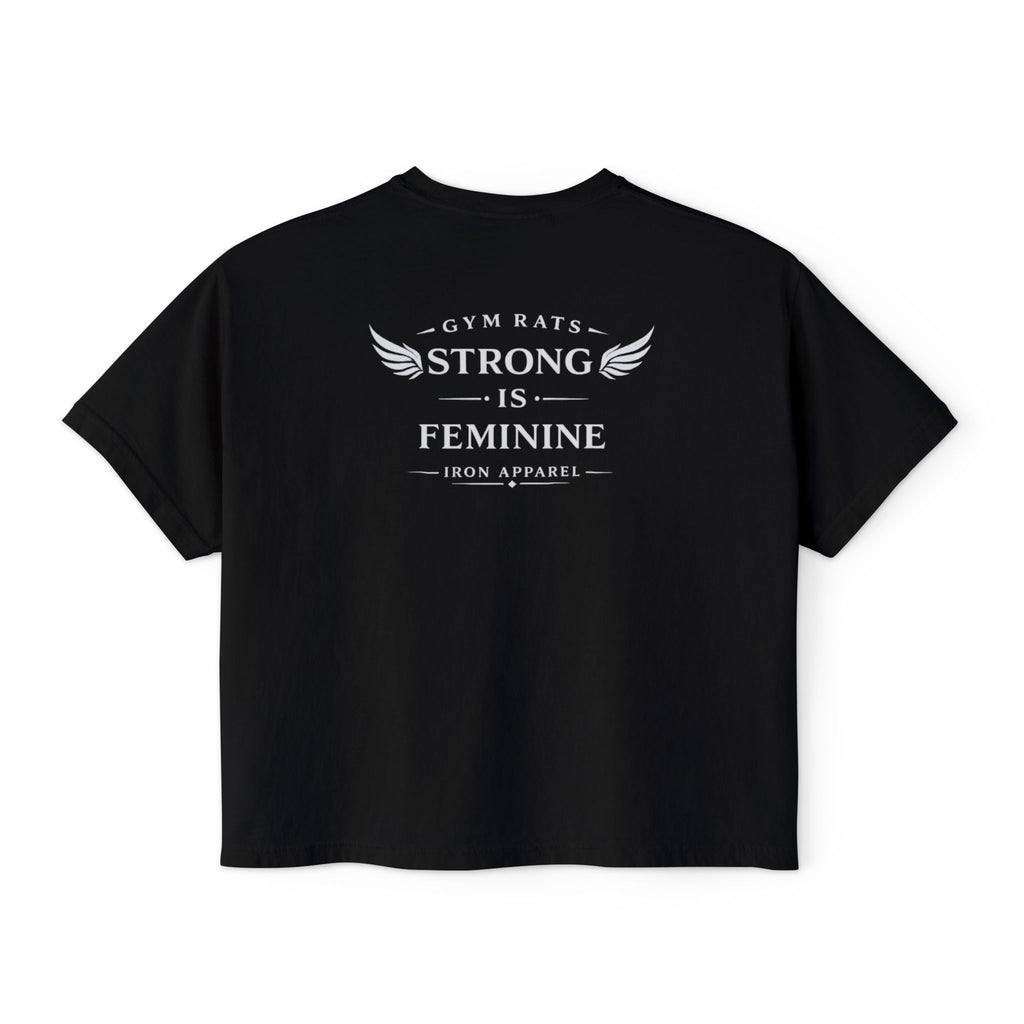 Strong Is Feminine – Women’s Slightly Cropped Pump Cover