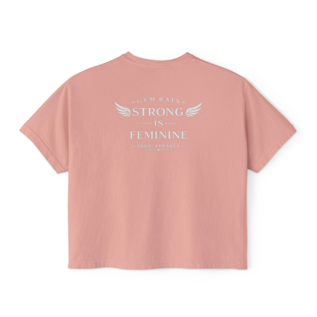 Strong Is Feminine – Women’s Slightly Cropped Pump Cover