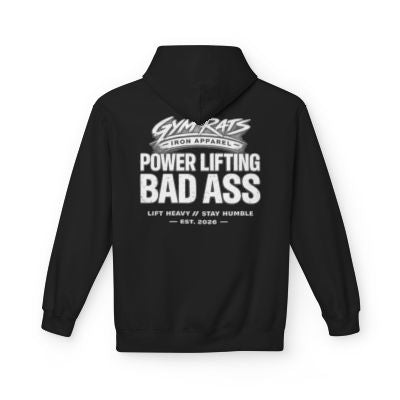 Unisex Powerlifting Badass Hoodie - Gym Rats Weightlifting Pullover