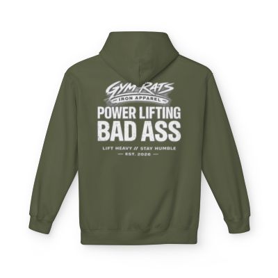 Unisex Powerlifting Badass Hoodie - Gym Rats Weightlifting Pullover